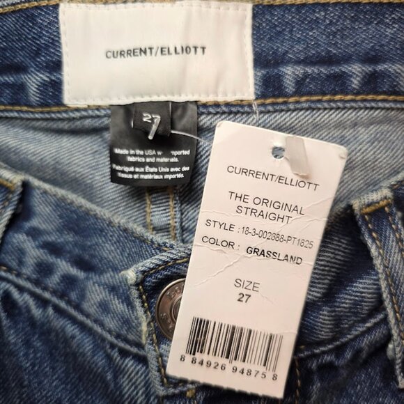 CURRENT/ELLIOTT The Original Grassland Straight Jeans 27 - Picture 7 of 12